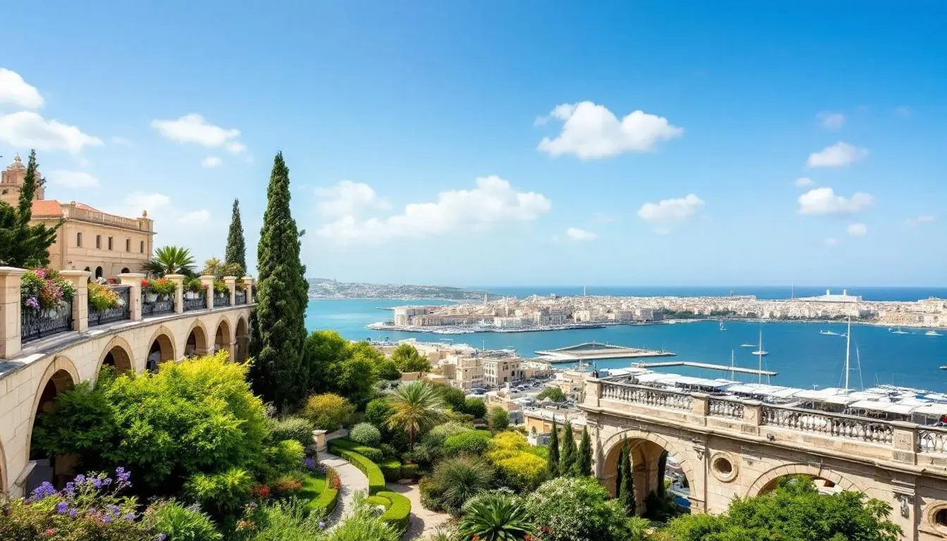 Filming location in Malta