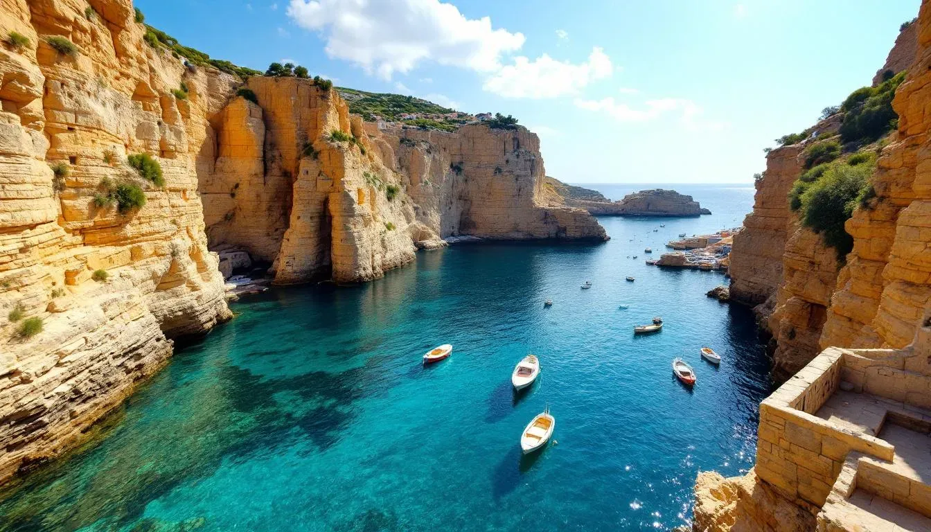 Xlendi Bay, Gozo - filming location in Malta