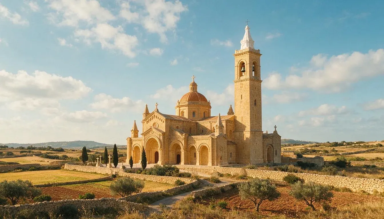 Ta' Pinu Basilica, Gozo - filming location in Malta