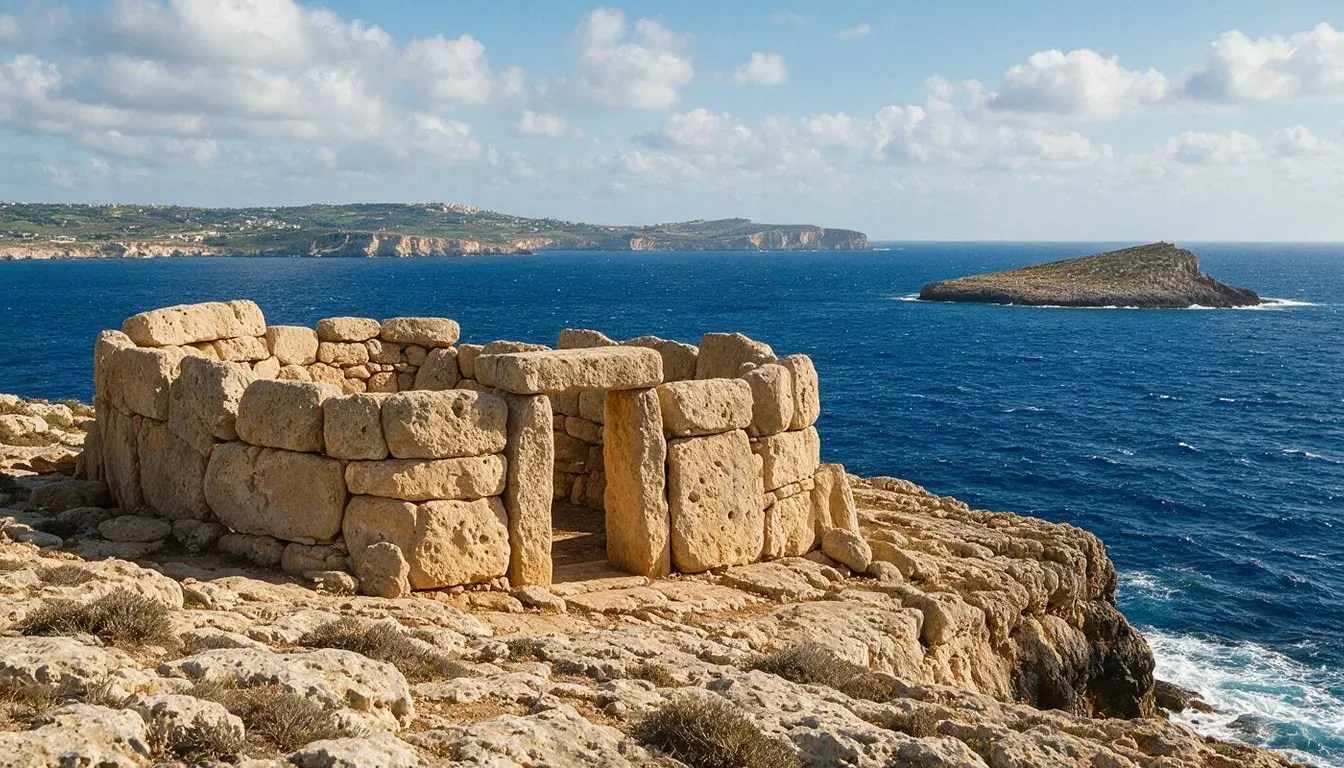 Ħaġar Qim temple - filming location in Malta